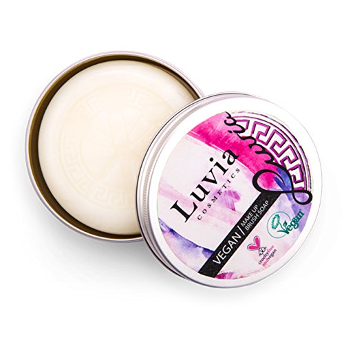 Luvia Cosmetics – Vegane Pinselreiniger Seife / Makeup Pinselreiniger zur Reinigung von Kosmetikpinseln – Vegan Brush Cleaner Soap – Ideal zur Reinigung von Pinselset Make Up Pinsel - 6