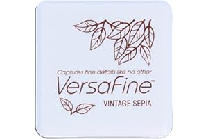 Tsukineko VersaFine Kleine Stempelkissen Vintage Sepia, Beige