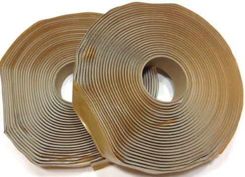 Colorimetrics Gray Putty Tape / Butyl Tape 1/8 x 1 x 30' (2-Pack) by DEHCO