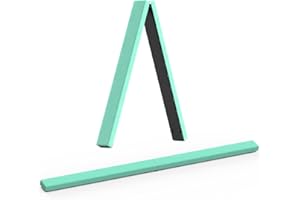 Erreyht Poutre d'équilibre en Cuir - Barre de Gymnastique Violette - 2,1 m - en Faux Daim - Équipement de Gymnastique Pliable pour Anniversaire, Gym, entraînement à la Maison, Sport