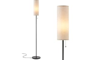 Aooshine Floor Lamp for Living Room Modern, Floor Lamps for Bedrooms, Modern Standing Lamp with Lampshade, 64'' Standard Tall Lamps for Living Room, Reading Light Floor Lamp(Bulb Included)