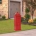 Produktbild ghuanton Säulenbriefkasten Aluminium Vintage-Stil Rostfrei Rot Heim & Garten Dekoration Briefschlitze