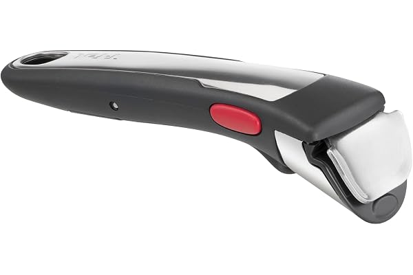 Tefal Ingenio Poignée amovible Premium noire, Empilable, Amovible, Verrouillage sécurité 3 points, Garantie 10 ans, true, Expertise L9863202, 4.5 x 0.03 x 17.5 cm