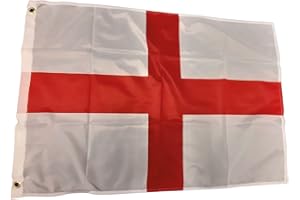 NWFlags 3ft x 2ft England Flag | Outdoor Heavy 110d Knitted Polyester | 3x2 St George Cross Flag for Flagpoles