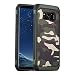 Produktbild JAMMYLIZARD Camouflage Hülle für Samsung Galaxy S8 | Outdoor-Schutzhülle [Army HD] Military Case aus Silikon und Leder mit Tarnmuster, Grün