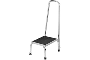 WILLY BEHREND Behrend Trittstufe, Tritthocker, Fußtritt, Stahl Gummi-Oberfläche, mit Haltegriff, 120kg