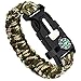 Produktbild Hunpta 5 in 1 Outdoor Seil Paracord Überlebenszubehör Flügel Armband Feuerstein / Pfeife / Kompass (B)
