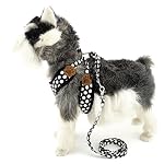 SMALLLEELUCKYSTORE-Regolabile-Maglia-Imbracature-Pettorina-con-Guinzaglio-per-Cani-Pois-Camouflage