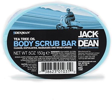 Jack Dean Tea Tree Oil Body Scrub Sponge Bar 150g