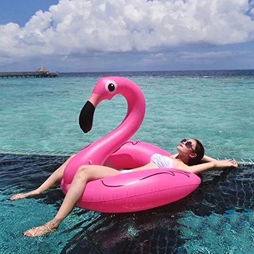 Inflatable Flamingo Pool Float Raft | Sea or swimming pool Inflatable Pool Toy Float Inflatable Raft Summer Outdoor (Outer diameter of 120 cm)