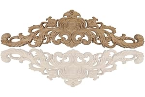 AIDNTBEO Apliques de madera tallados para muebles, molduras sin pintar, decoración del hogar