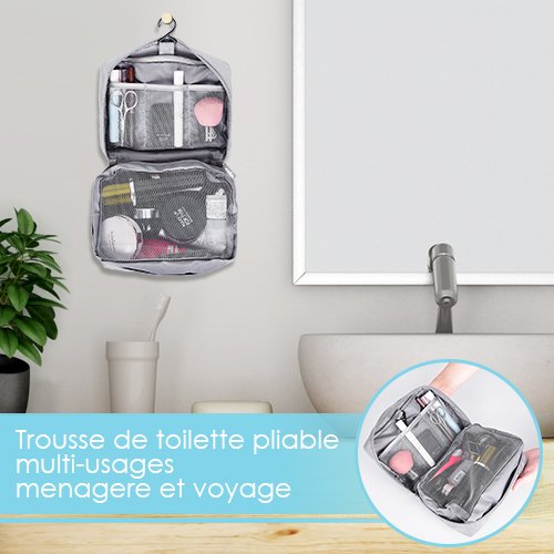 Organisateur-de-Bagage-Valise-Voyage-Sac-Cube-de-Rangement-Bagage-Durable-Lger-Housse-Vtement-Emballage-Trousse-De-Toilette-Pliable--Crochet-Organisation-Bagage-Valise-Sacoche-Dlicat-tanche
