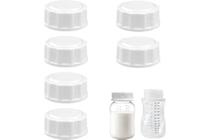 SOGHO 6Stück Reiseflaschenverschlüsse,Babyflaschenverschluss,Flaschendeckel Ersatz Babyflaschen Für Philips Avent Flasche Glas,Philips Avent Flasche,Avent Glasflaschen,Avent Flaschen, Avent Weithalsflaschen