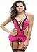 PHWOAR Women Pink Nightwear Babydoll Dress with Panty RS.349.00