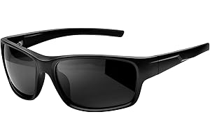 KANASTAL Occhiali da Sole Sportivi Polarizzati Uomo UV400 Curvi Grandi Alta Protezione Antiurto Design Antiscivolo per Running Pesca Ciclismo Corsa