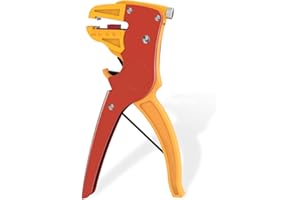 HAWAKA Automatic Quick Strip Wire Stripper and Cutter,Eagle Nose Pliers Cable Cutters，2 in 1 Adjustable Wire Stripper Cutter for Electrical Cables 、Electronic Repair Tool (Yellow)