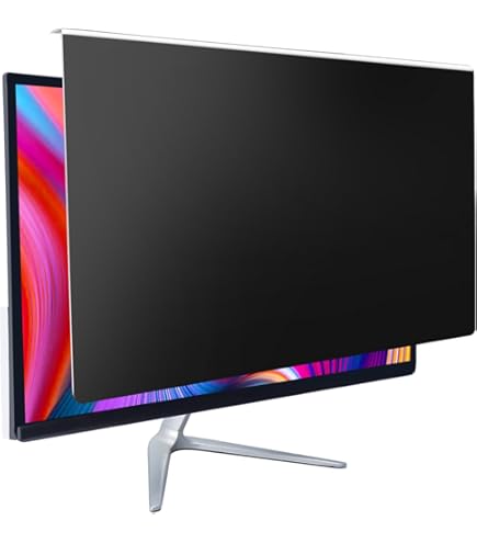 DEJIMAX 27 Inch Computer Privacy Screen Filter voor 16:9 breedbeeld monitor, anti-verblinding en blauw licht, pc-monitor scherm privacyschild, anti-spy screen protector film