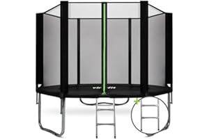 VirtuFit Trampolín con Red de Seguridad - Negro - 305 cm