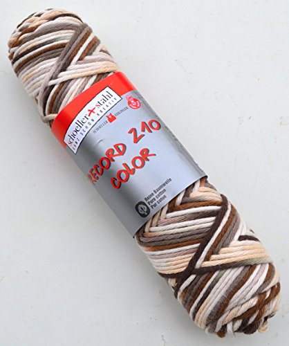 Schoeller & Stahl „Record 210 color“ Farbe 235 Häkelgarn bunte Häkelwolle Schulgarn Topflappengarn Wolle zum Häkeln - 2