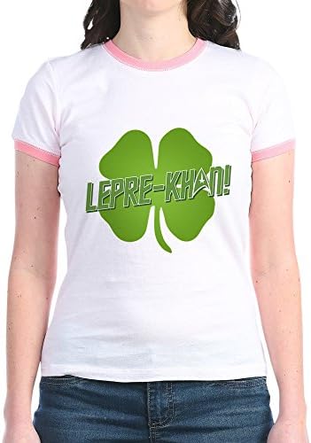 CafePress Star Trek lepre-Khan - Jr. Ringer T-Shirt, Slim Fit 100% Cotton Ringed Shirt