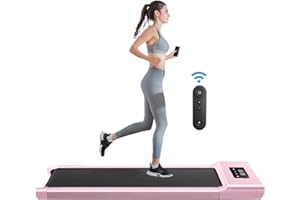 SHINE PLANET Under Desk Treadmill with Bluetooth Speaker & Remote Control Walking Running Machine for Home or Office 1-12km/h Adjustable Speeds
