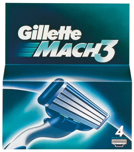 Gillette Mach3 Refill Razor Blades 4 pack