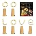 Produktbild 6x 20 LED Flaschen-Licht, 2m Weinflaschen Lichter Warmweiß Kupferdraht Flaschenlicht Nacht Lichter Sternenlicht für Flasche DIY, Weihnachten, Hochzeit und Party Halloween [Energieklasse A+++] (6 pack)