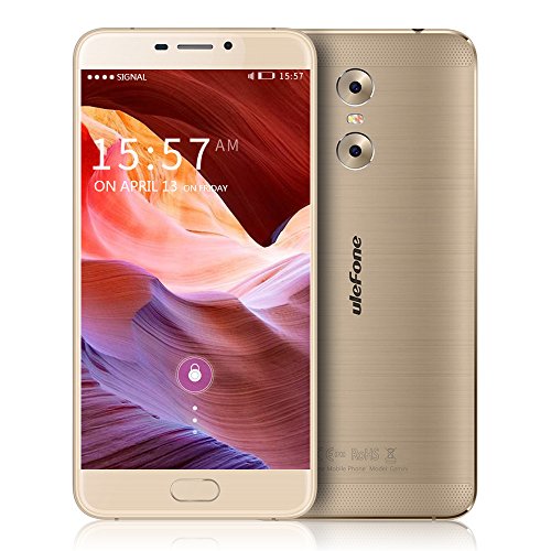 Ulefone Gemini 4G Phablet Android 6.0 5.5 Pollici MTK6737T 1.5GHz Quad-Core 3GB RAM 32GB ROM Scanner a dito (Oro)