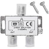 Alfais 4818 2 li Uydu &Ccedil;anak Splitter Kablo TV Rg6 Anten &Ccedil;oklayıcı Dağıtıcı