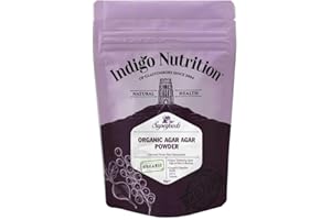 Indigo Herbs Organic Agar Agar Powder 50g | Vegan Gelatine Alternative