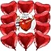 Produktbild BUONDAC 10 STK 30 Zoll Rot Herzballons Hochzeit Valentinstag Verlobung Geburtstag Ballons Herz Folienballon Helium Folienluftballons Luftballons Herzform Heliumballons Herzluftballons