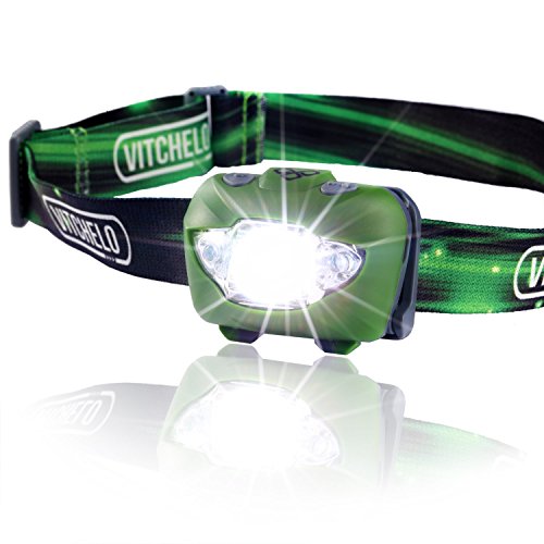 LED Stirnlampe zum Joggen, Camping, Angeln, Lesen – Beste und Hellste Kopflampe, wasserfeste Kopflampe, Lange Batterielaufzeit (Batterien mitinbegriffen), Anpassbarer Lichtkegel, haltbar, leicht, einfach bedienbar - 2