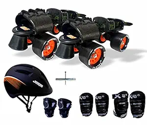 Jaspo Insane Adjustable Roller Blade Skates Suitable for Age Group (6-14 Years)