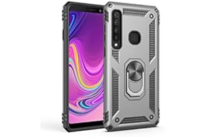 BestST Hülle für Galaxy A9 2018/A9Star Pro/A9S, Ultra Stoßfest TPU + PC Schutzhülle Panzer Design Anti Kratzer Drehbarer Ringhalter Benutzt als EIN Im Auto Telefonhalter Stand Handyhülle Case