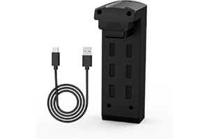 Toladrone Batterie Rechargeable d'origine pour Drone TD31LCD, Facile à Remplacer, Batterie Modulaire au Lithium de Rechange avec Câble de Chargement USB, 3,7 V 1800 mAh