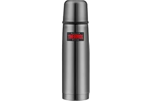 Thermos, Bottiglia termoisolata Leggera e compatta, Acciaio Inox Satinato, Acciaio Inox, Grau, 0.5 Liter
