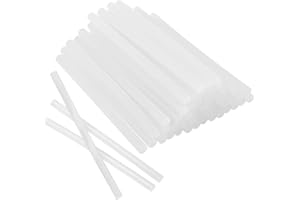 BAFUMIU 50 pezzi 11 mm x 200mm, bastoncini trasparenti per pistola colla a caldo, stick colla a caldo per fai-da-te, riparazioni e decorazioni – Ricarica universale per pistola colla a caldo.