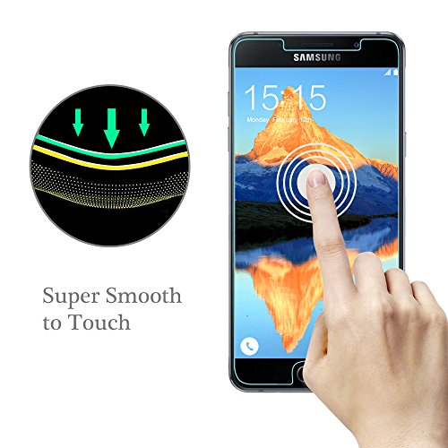 Samsung Galaxy A5 (2016) Schutzfolie, 2 Stück POOPHUNS Samsung Galaxy A5 (2016) Panzerglas, 9H Härtegrad, 99% Ultra Transparenz Full HD, Blasenfrei, Einfache Installation und Hohe Qualität - 2
