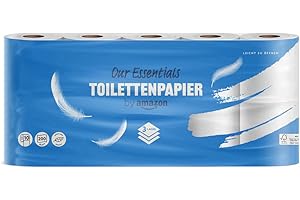 ‎BY AMAZON by Amazon Toilettenpapier, 3-lagig, 10 Rollen (10 Rollen, 1-er Pack) 200 Blätter pro Rolle, FSC-Zertifiziert