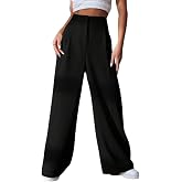 GRECIILOOKS Women High Rise High Waist Trousers Flared Korean Style Formal Pants| Elegant Workwear for Office, College & Even