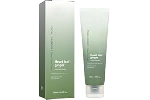 TSERIACT Heartleaf Pore Deep Cleanser,Quercetinol Foaming Cleanser, Nettoyant facial à l'acide salicylique/hyaluronique, Nettoyant quotidien pour le visage, Éliminateur de points noirs (100ml/3.4 fl.oz.)