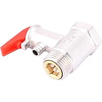 Lot De 2 Soupapes De Sécurité 1/2" 0.8 MPa (8 Bar) En Laiton - Pour Chauffe-eau, Chaudière, Système De Chauffage - Avec Joint