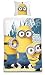 Produktbild Minions Bettwäsche Wendebettwäsche 100% Baumwolle Bettbezug 140 x 200 + Kissenbezug 70 x 90 Dekoidee