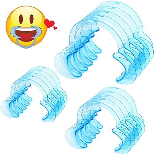 15 Pack Dental Cheek Retractors for Mouth Opener Games - Small / Medium / Large for Both Kids, Adults and Upper Challenger