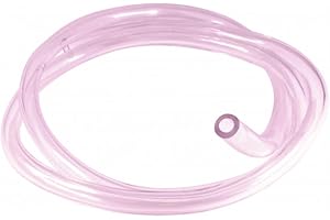 Apico Fuel Pipe Overflow 3mm x 6mm 1M Length - Clear (Pink) Motocross Motorbike