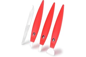 BEZOX Tagliacalli Per Rimuovere Calli e Duroni - Acciaio Inox Callo Rimozione Di Lima e Raspa Per La Cura Dei Piedi Rimuove Calli e Pelle Morta, Pedicure Facile e Veloce (Rosso)