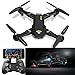 Produktbild visuo xs809hw RC Quadcopter WiFi FPV Drone, Drohne Gyro 2.4 G Höhe, Halt [RC Drohnen mit 2.0 MP 720P HD Kamera], Selfie faltbar RC Quadcopter mit Höhe Halt [einfach zu fliegen für Anfänger], schwarz