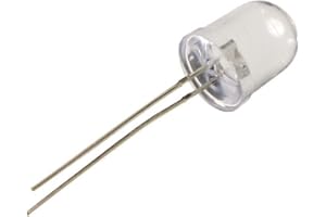TECNOSTORE 4 LED 10mm resistenze 12V ALTA LUMINOSITA' BIANCHI BLU ROSSO VERDE GIALLO diodi (BIANCO)
