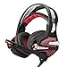 Produktbild Gaming Headset mit Geräuschunterdrückung Mikrofon, 7.1 Soundtrack Cool Gaming Surround Sound Stereo Kopfhörer für PS4 PC Computer Mac Laptop Tablets