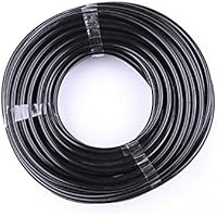 Paor 10 Meter schwarzer Mikro-Bewässerungsschlauch, Innendurchmesser 4 mm / Außendurchmesser 6 mm für Gartenbewässerung